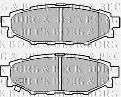 BORG & BECK bbp2004 -  Комплект тормозных колодок, дисковый тормоз